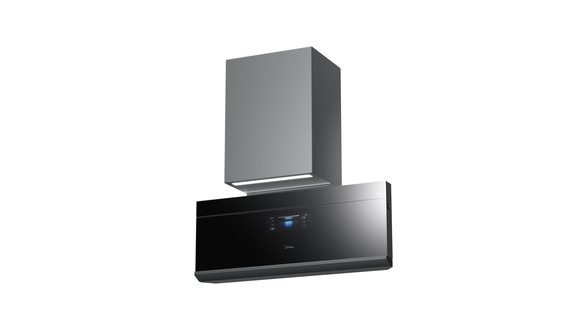 Midea ultra-thin fumeless range hood