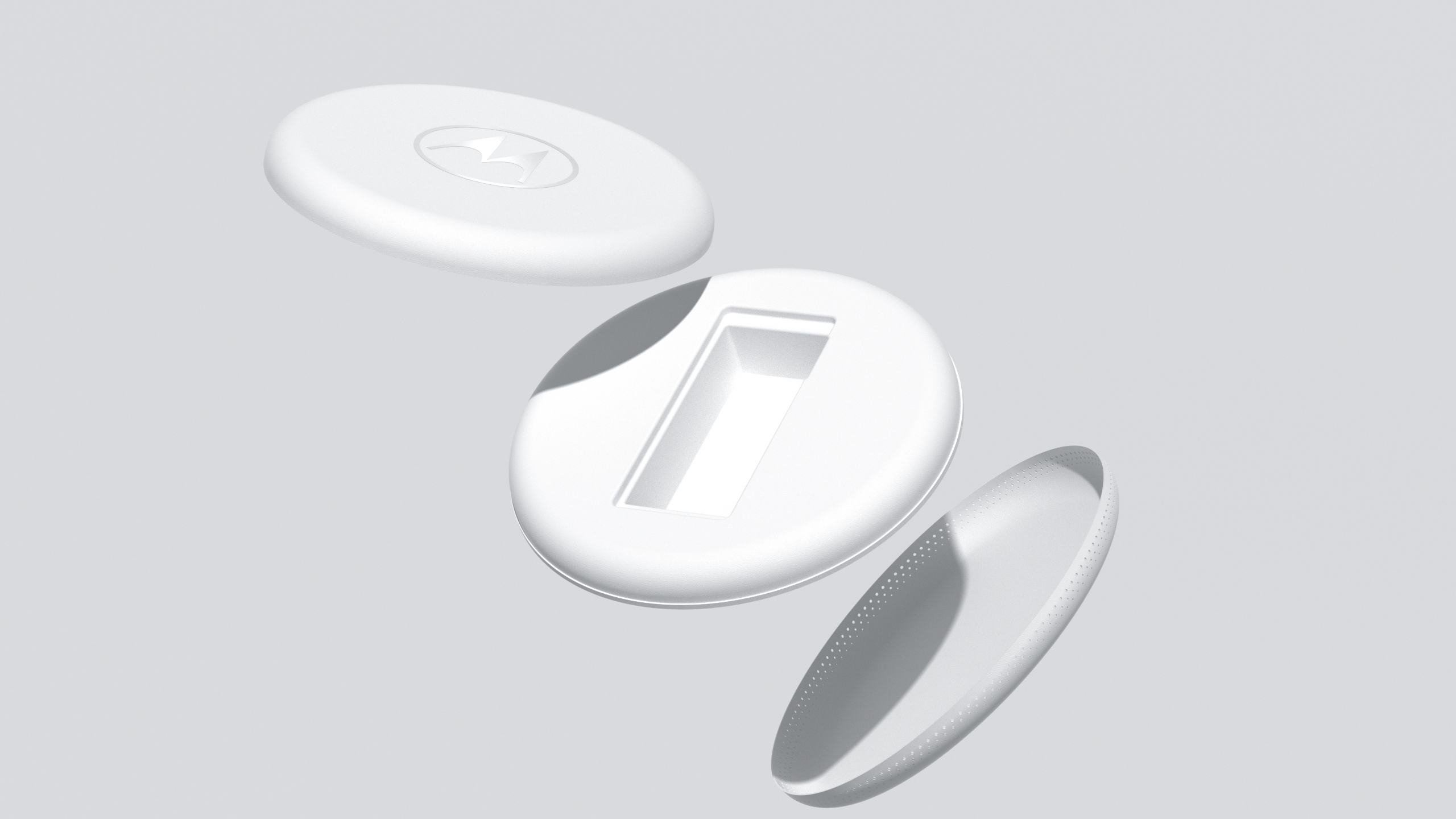 Motorola Phone Packaging - Frisbee and Loudspeaker