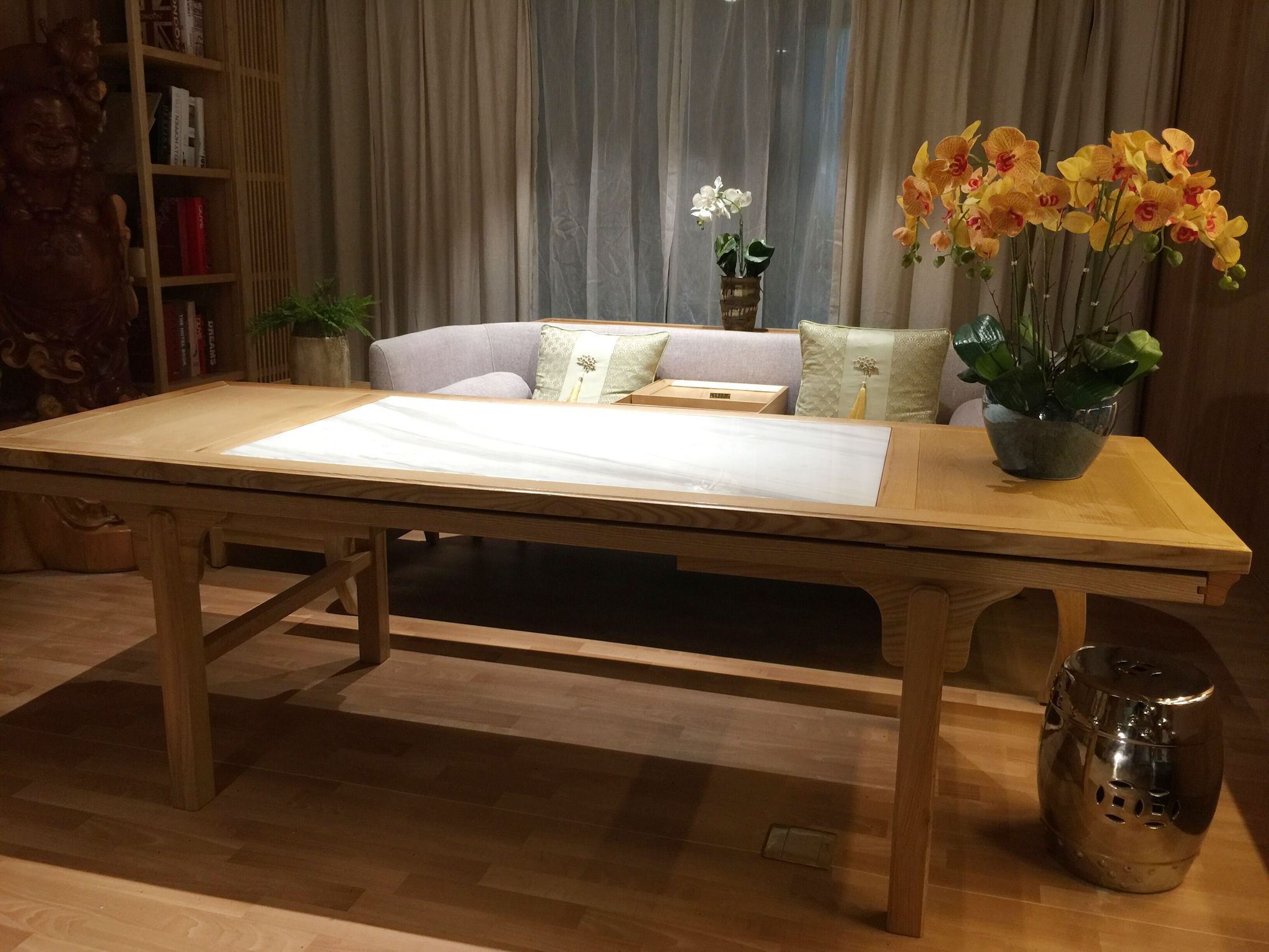 Multi purpose table from traditional Chinese craft