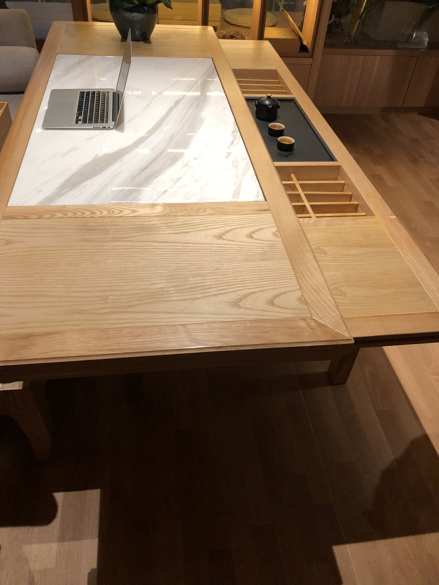 Multi purpose table from traditional Chinese craft