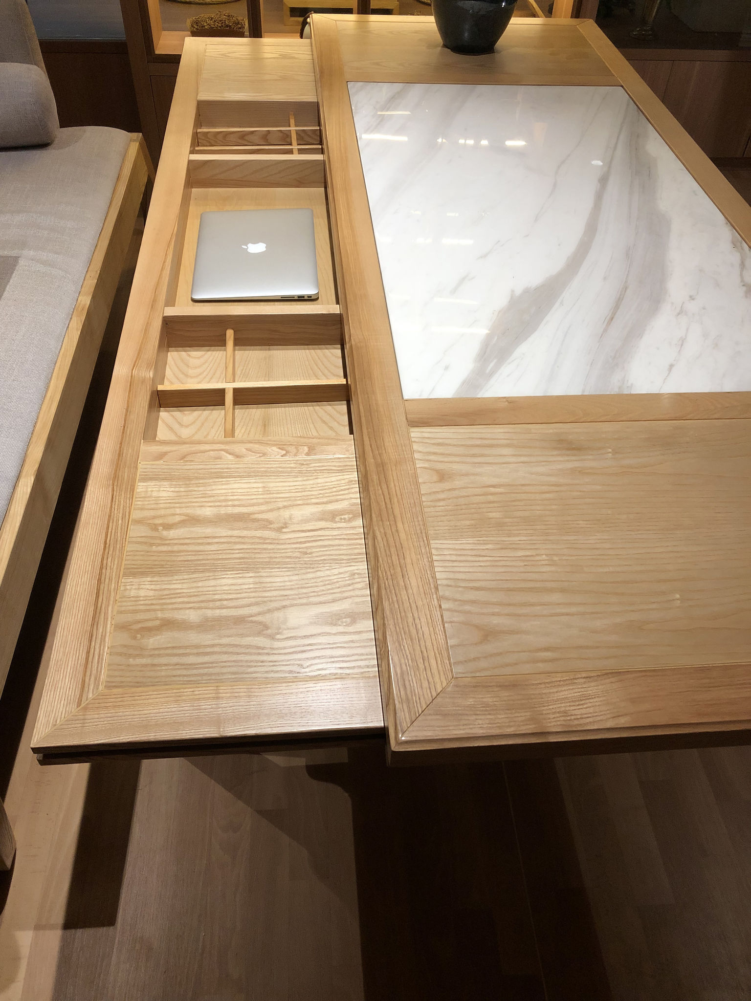 Multi purpose table from traditional Chinese craft