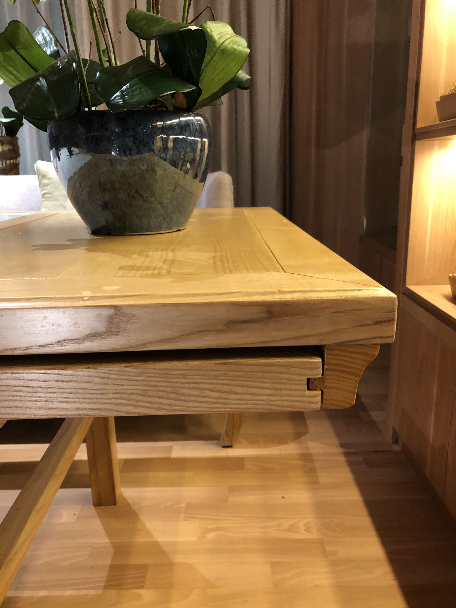 Multi purpose table from traditional Chinese craft