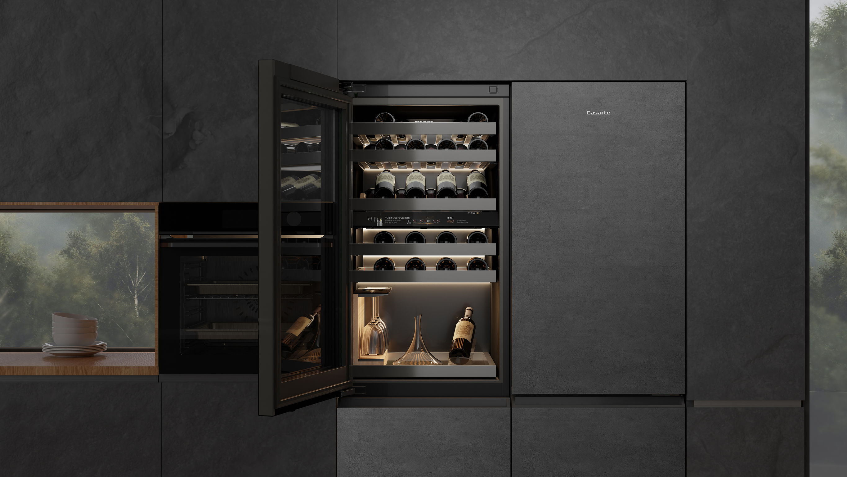 casarte sommelier series winecellar