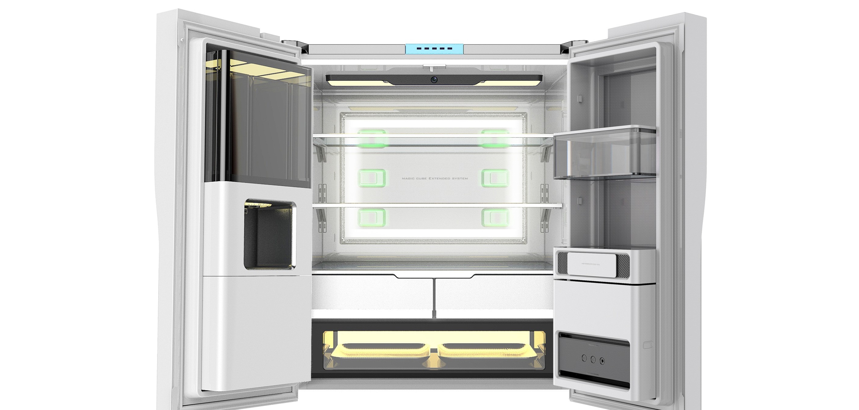 Rubik's Cube Refrigerator