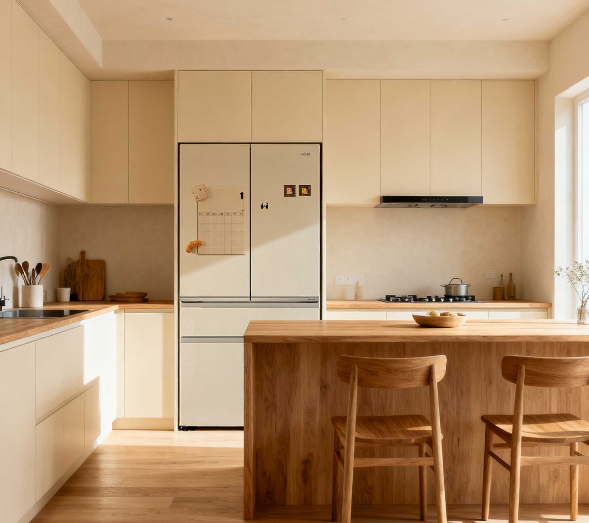 Haier Magnetic Glass Panel refrigerator