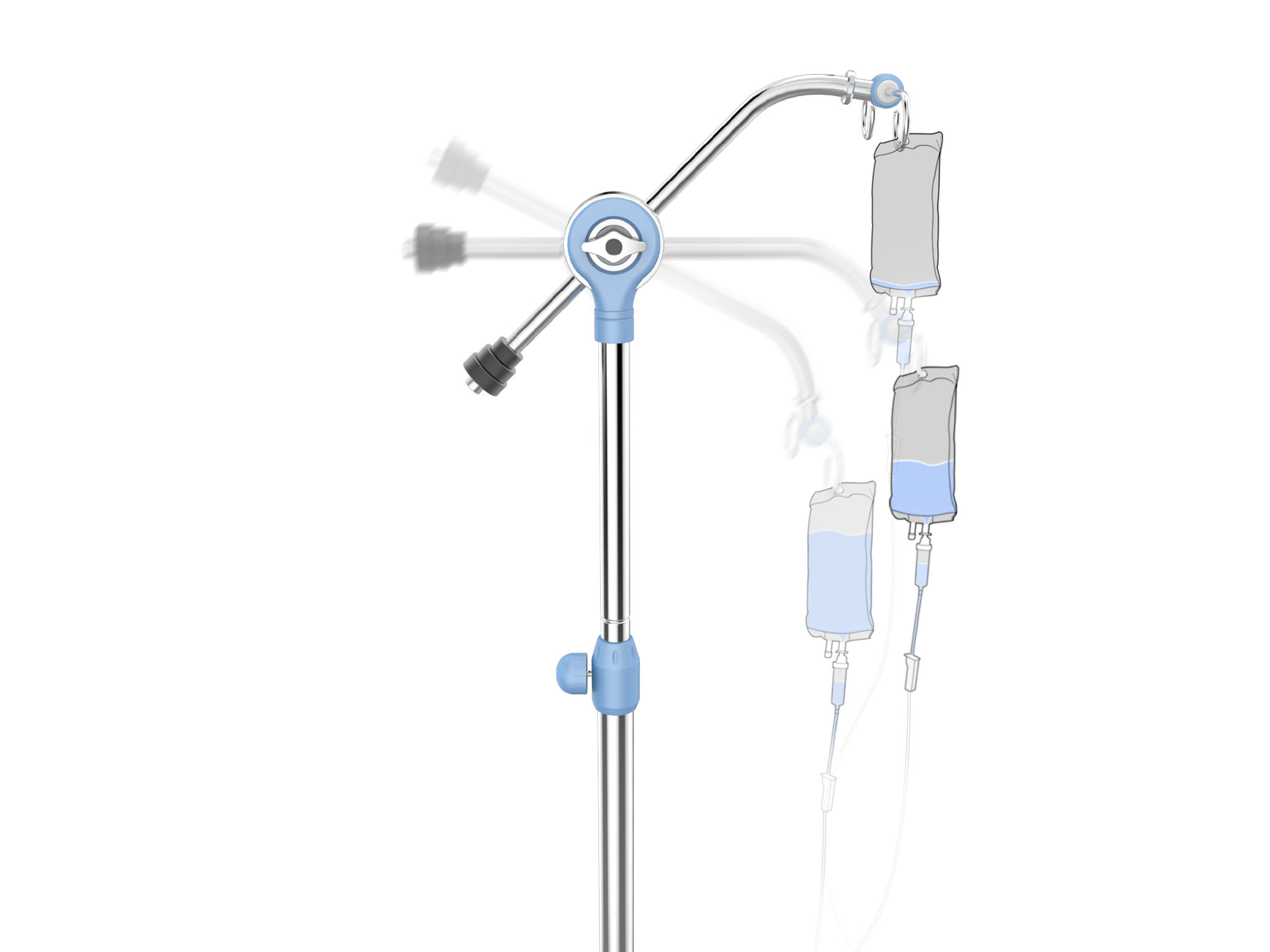 Lever on Infusion Support
