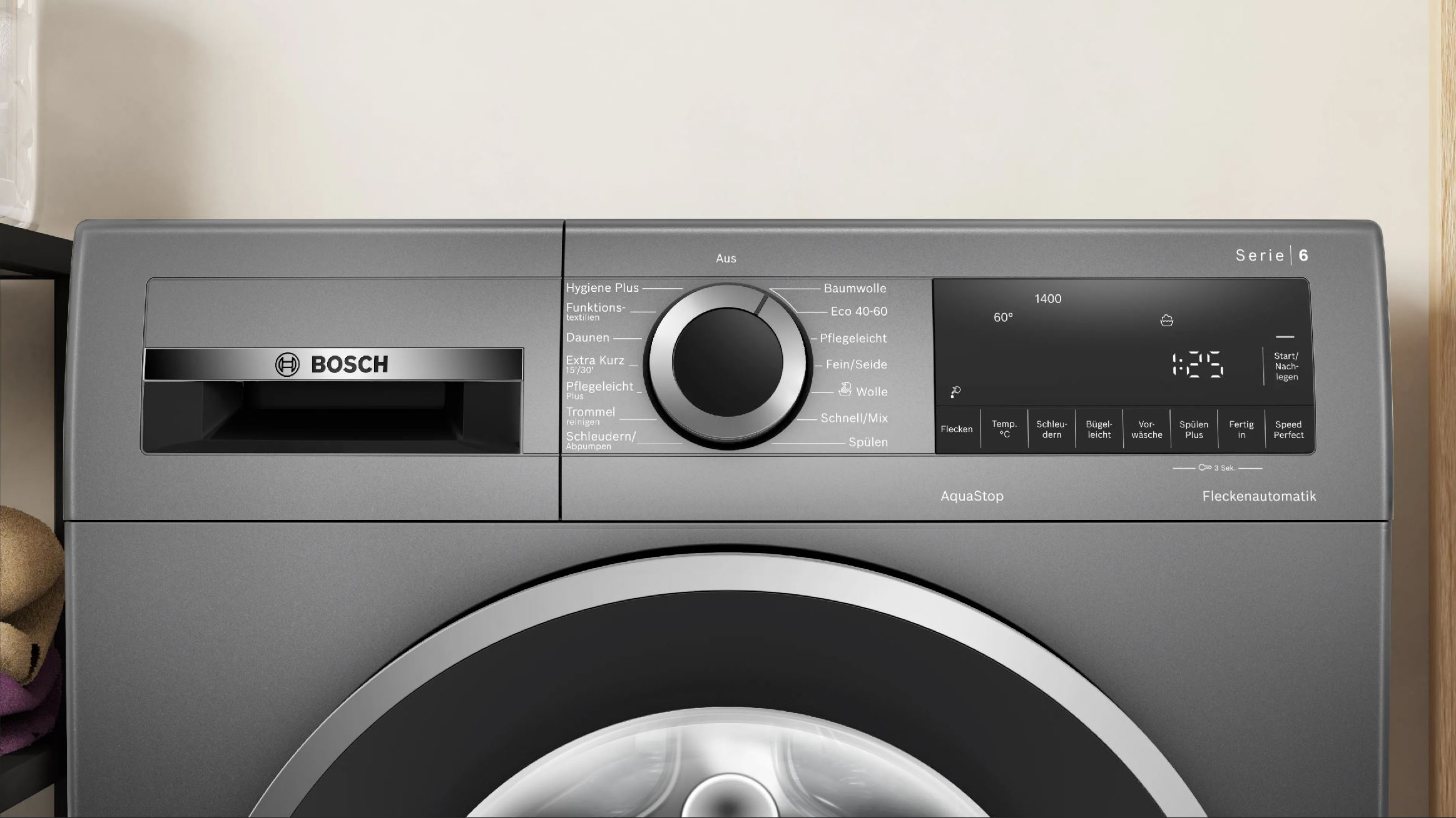 BOSCH Series | 6 washing machine cast anthracite