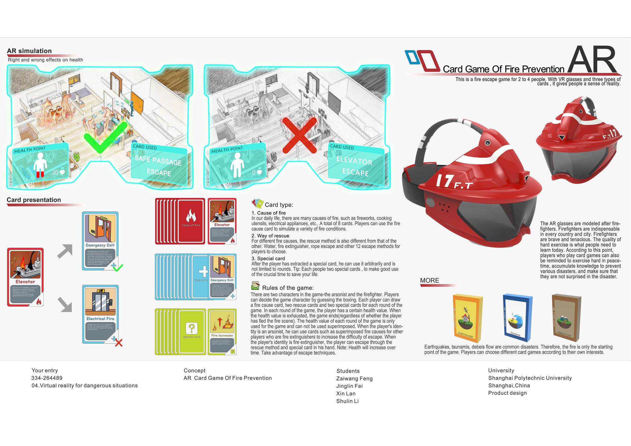 AR Card Game of Fire Prevention