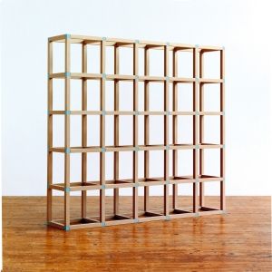 Square paper tube rack system