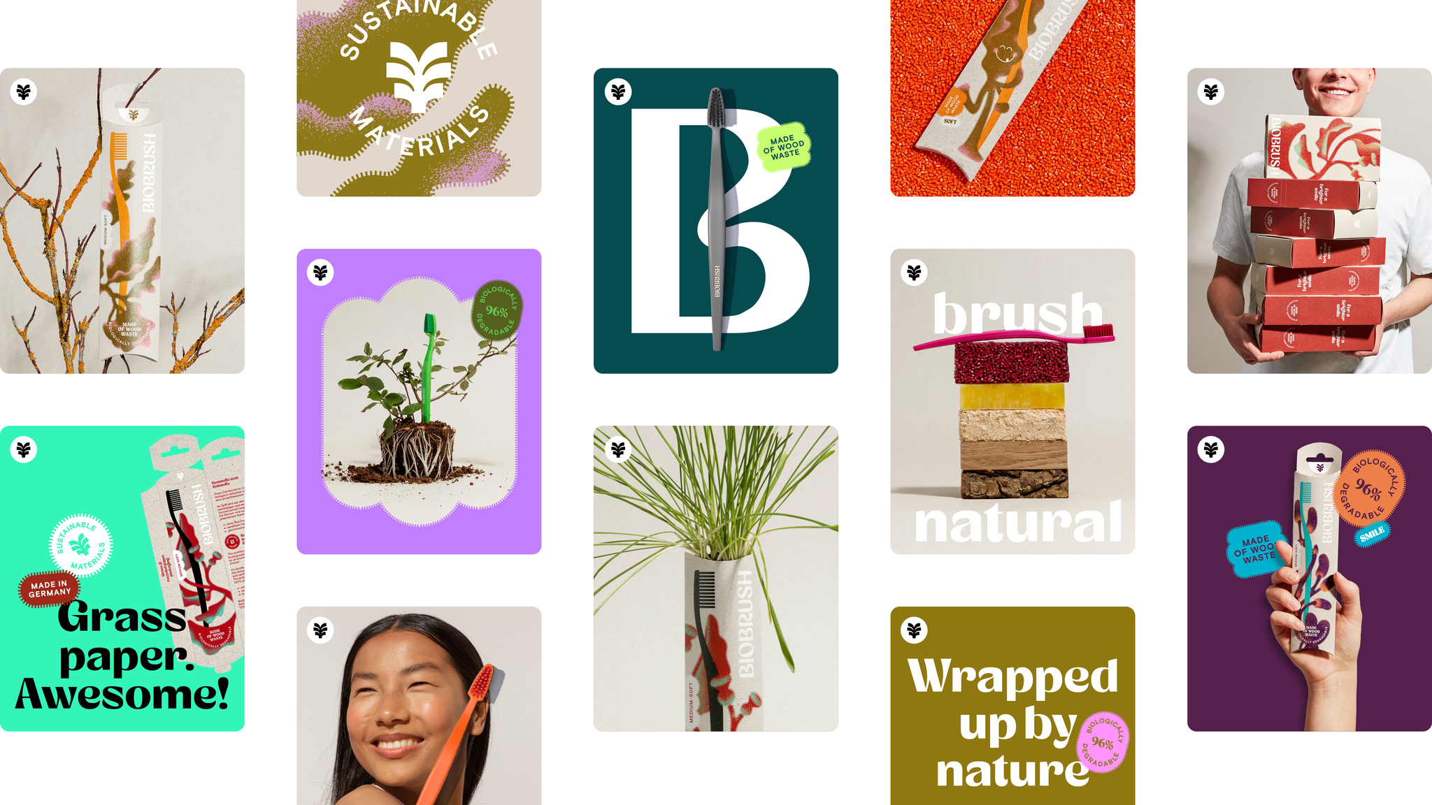 Biobrush, Eco-modern Brand Design
