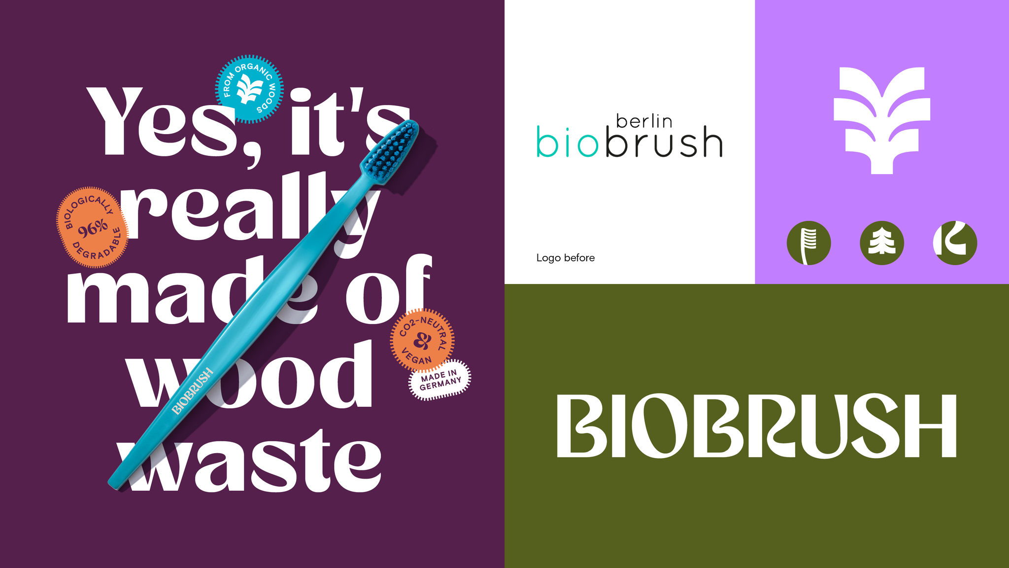 Biobrush, Eco-modern Brand Design