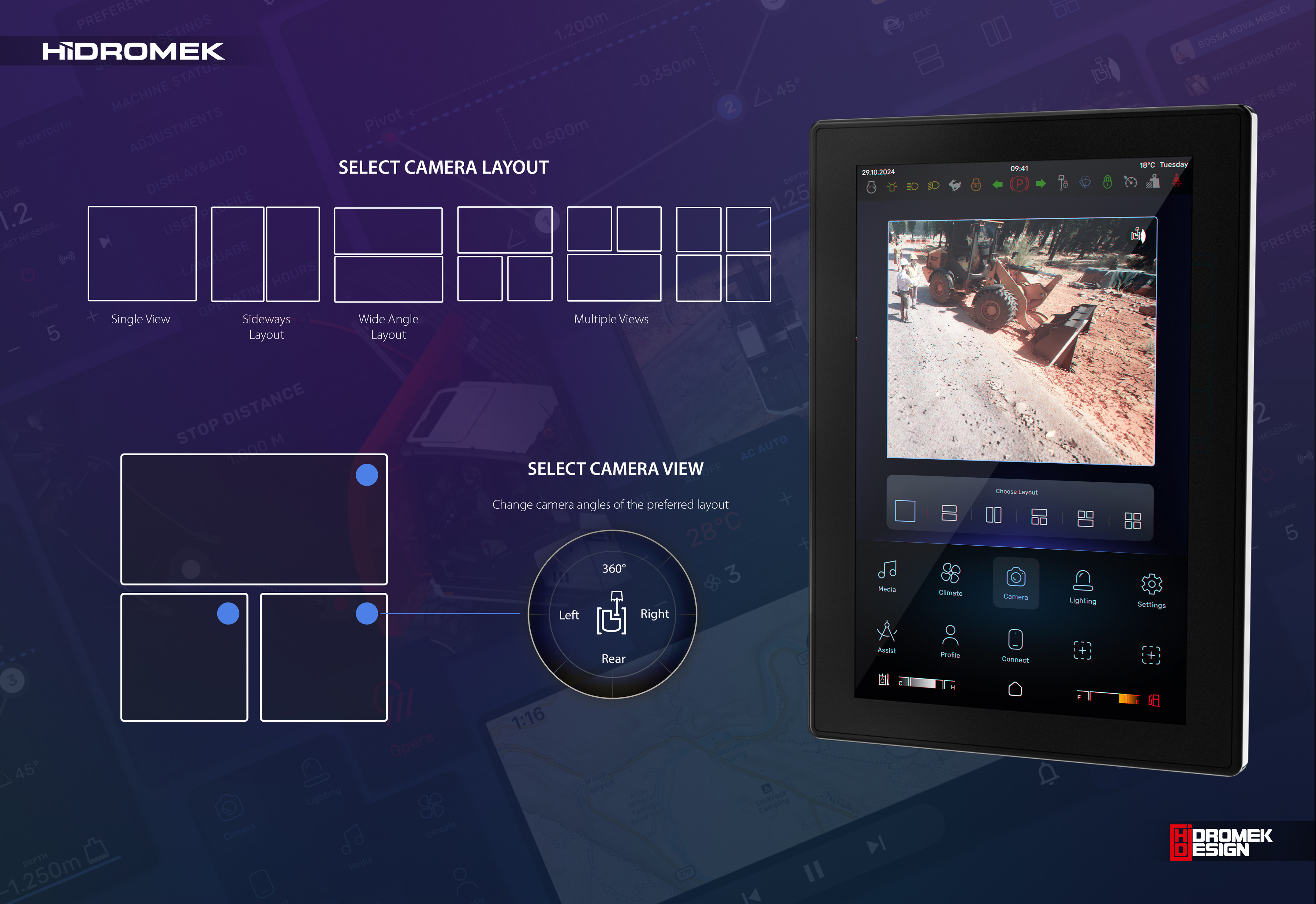 Hidromek Connect-UI Infotainment System