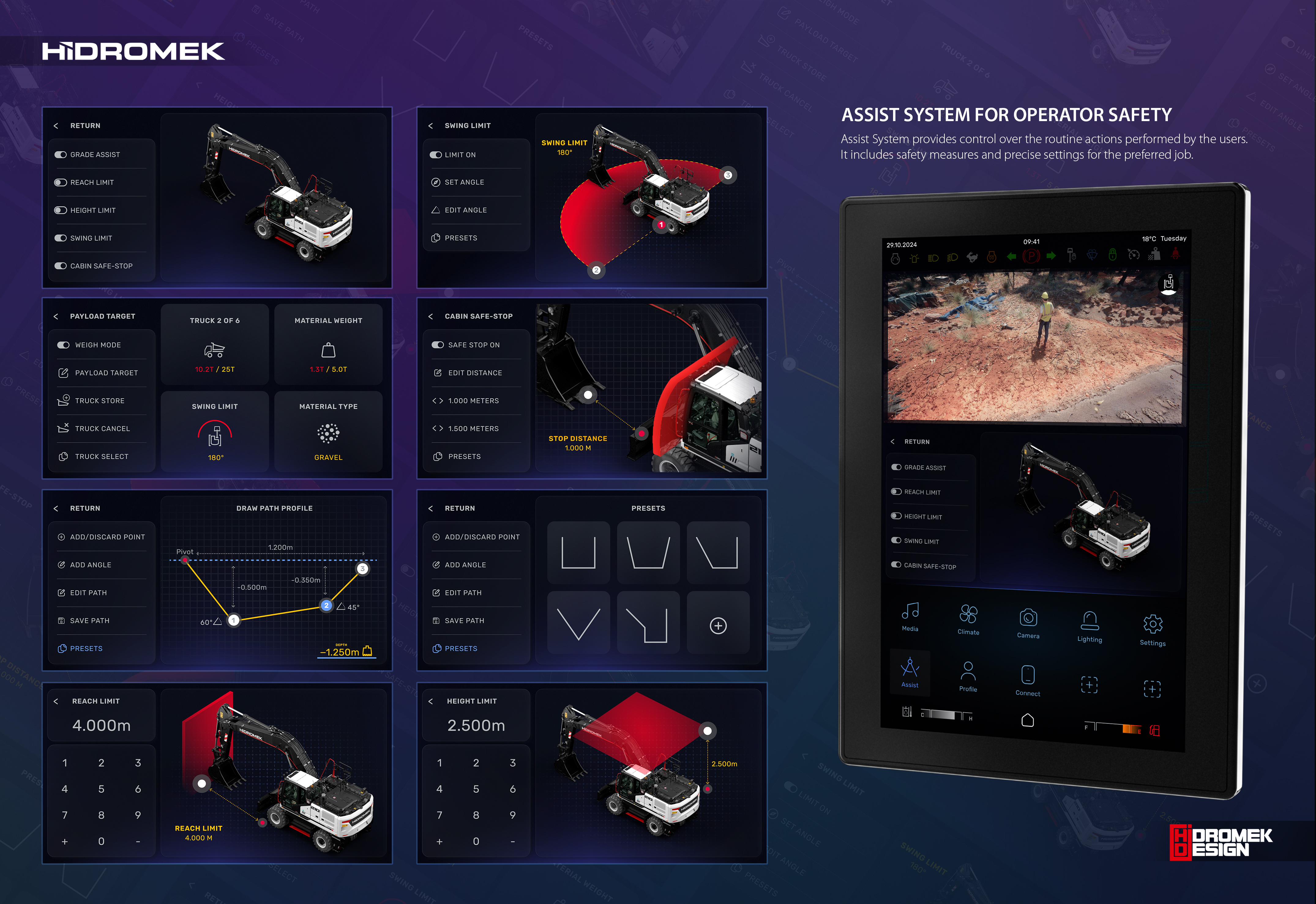 Hidromek Connect-UI Infotainment System