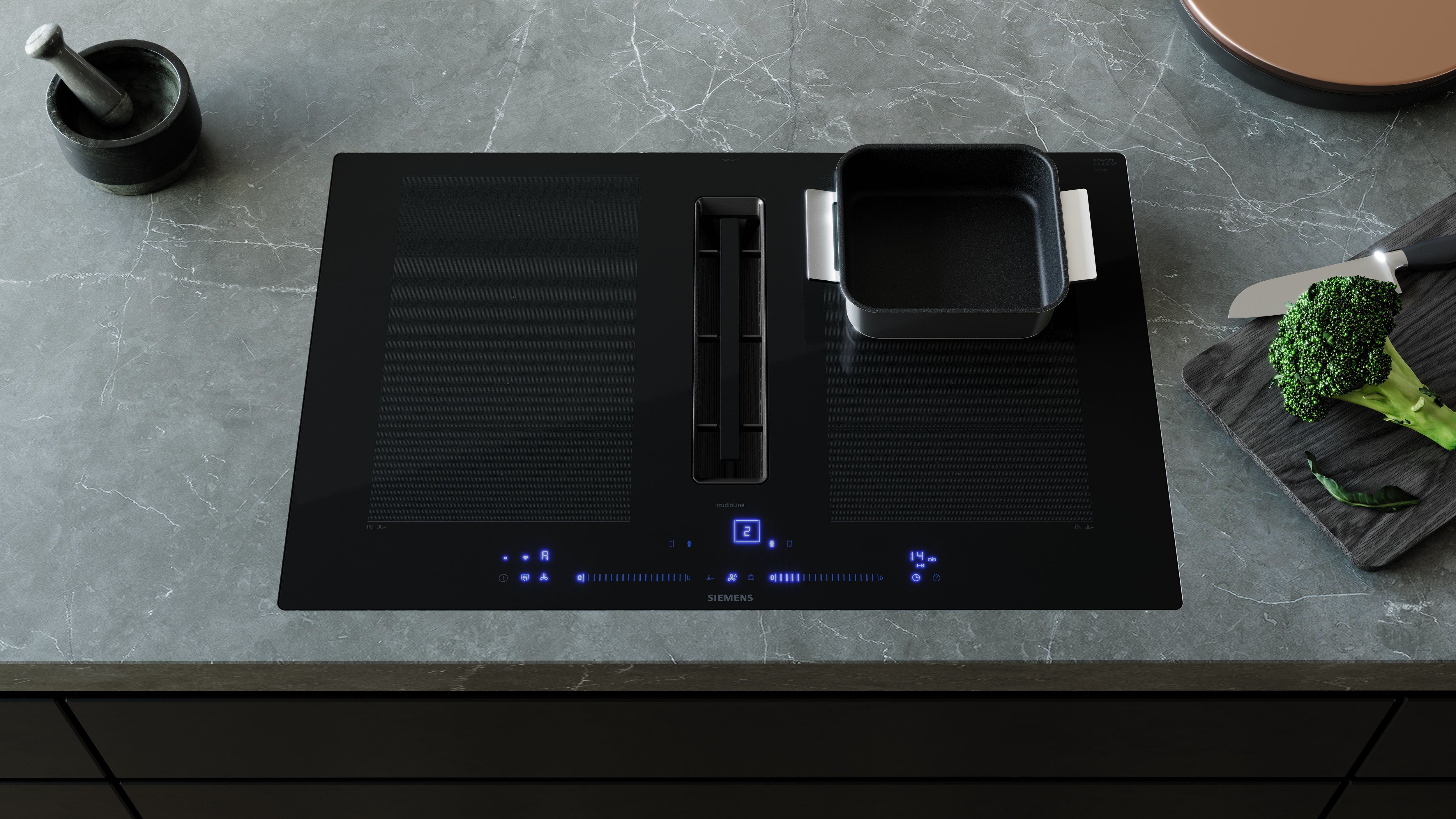 Siemens iQ700  diamondProtect venting cooktop