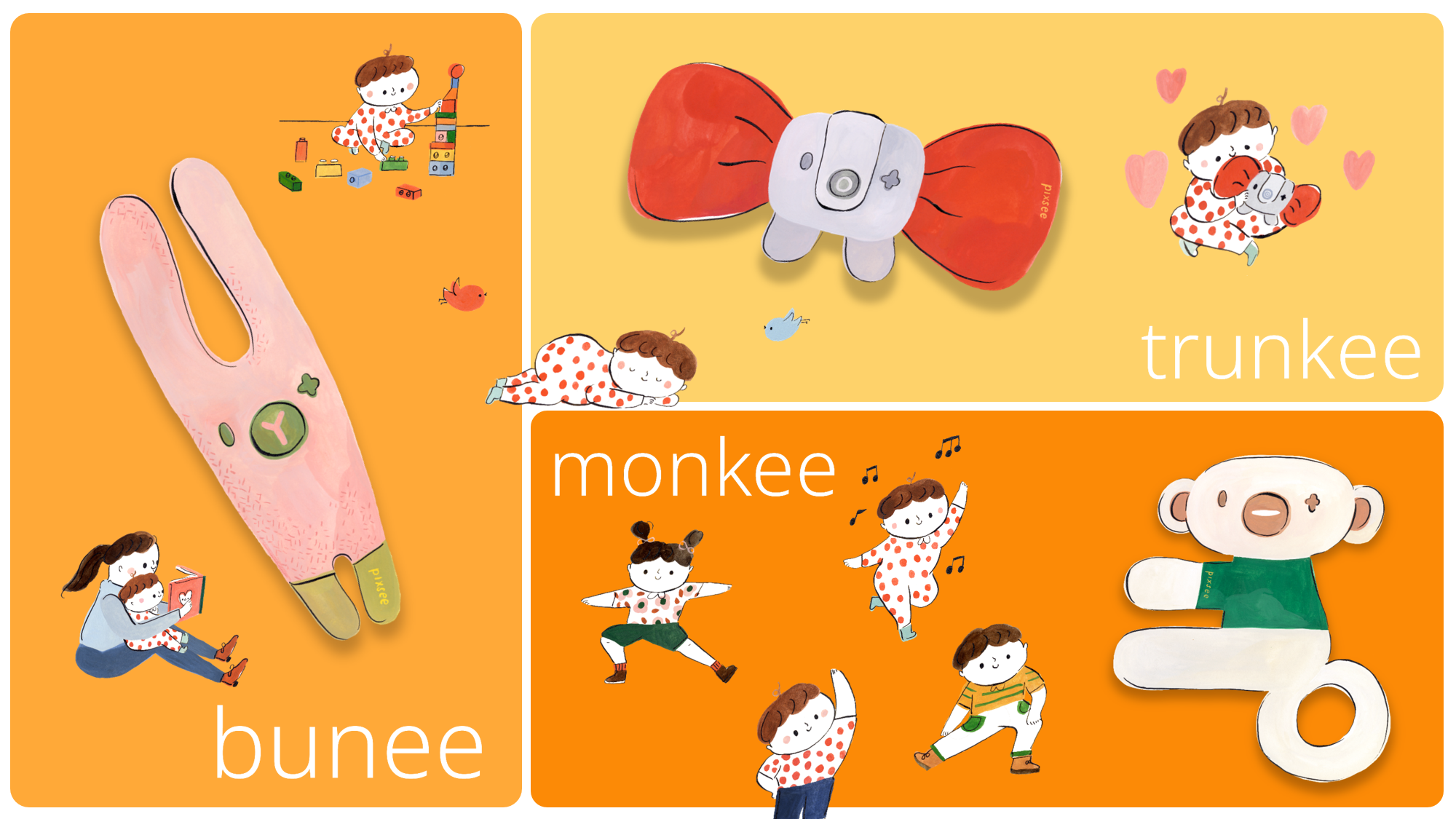 Pixsee Play & its cuddly companions Pixsee Friends