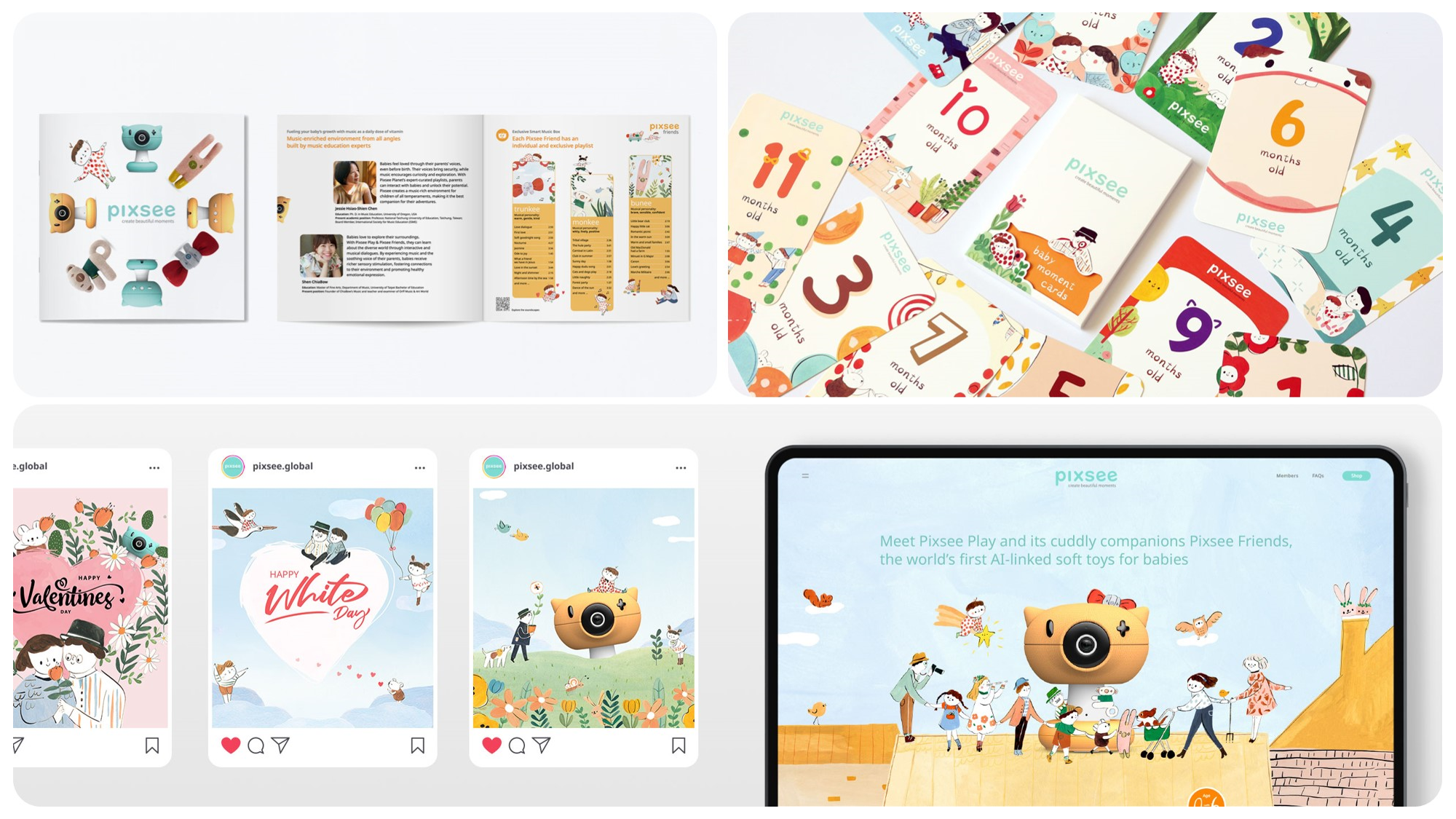 Pixsee Play & its cuddly companions Pixsee Friends