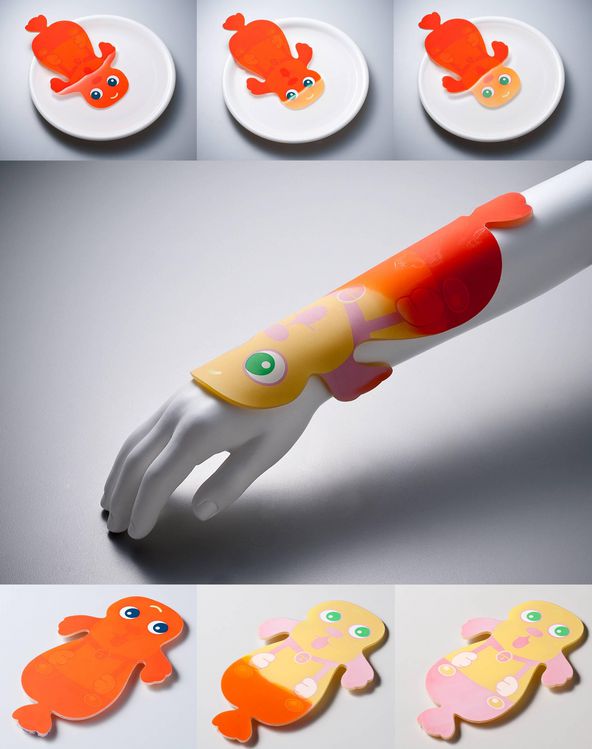 Colorchanging splint