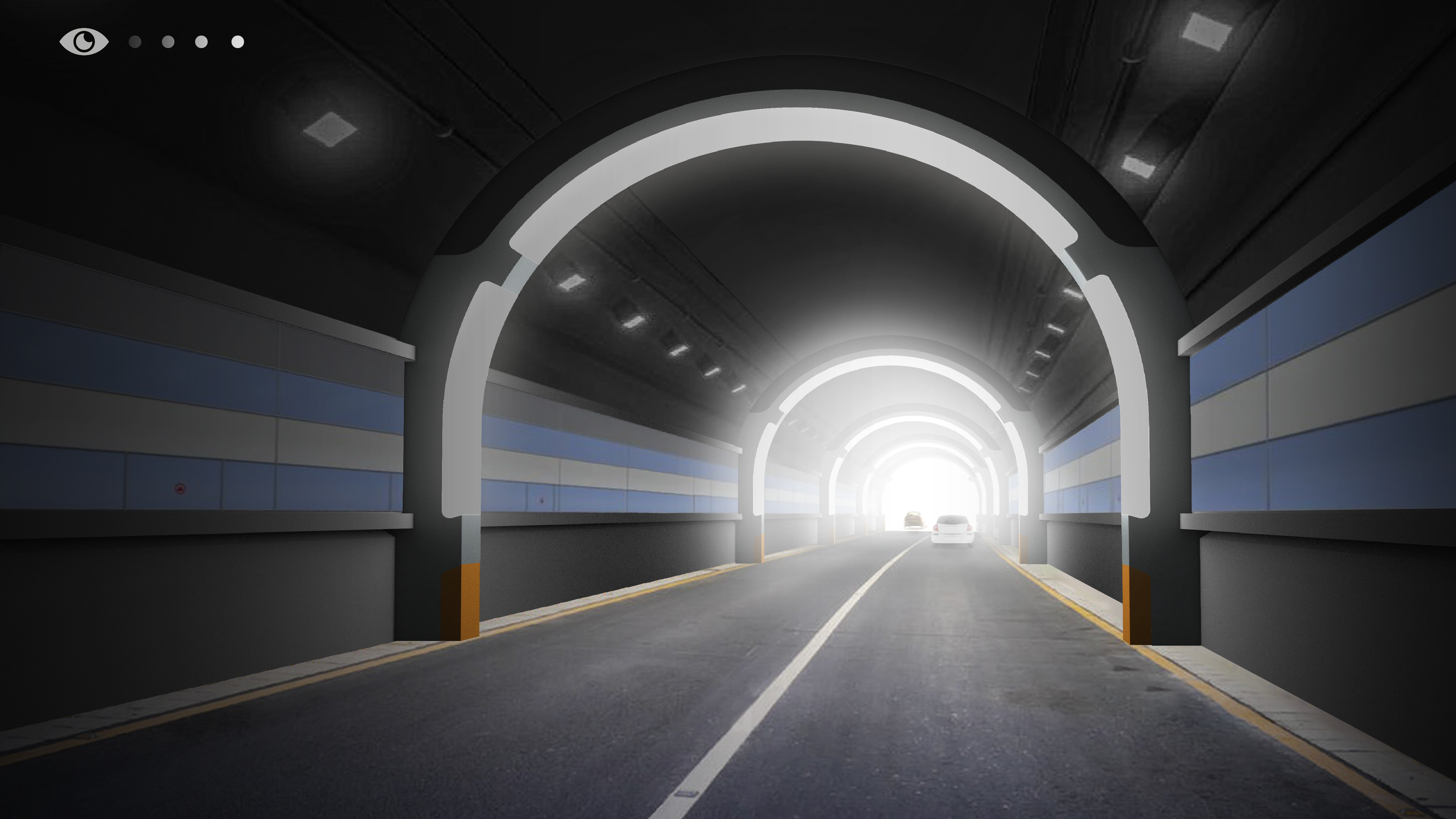 Tunnel visual buffer light