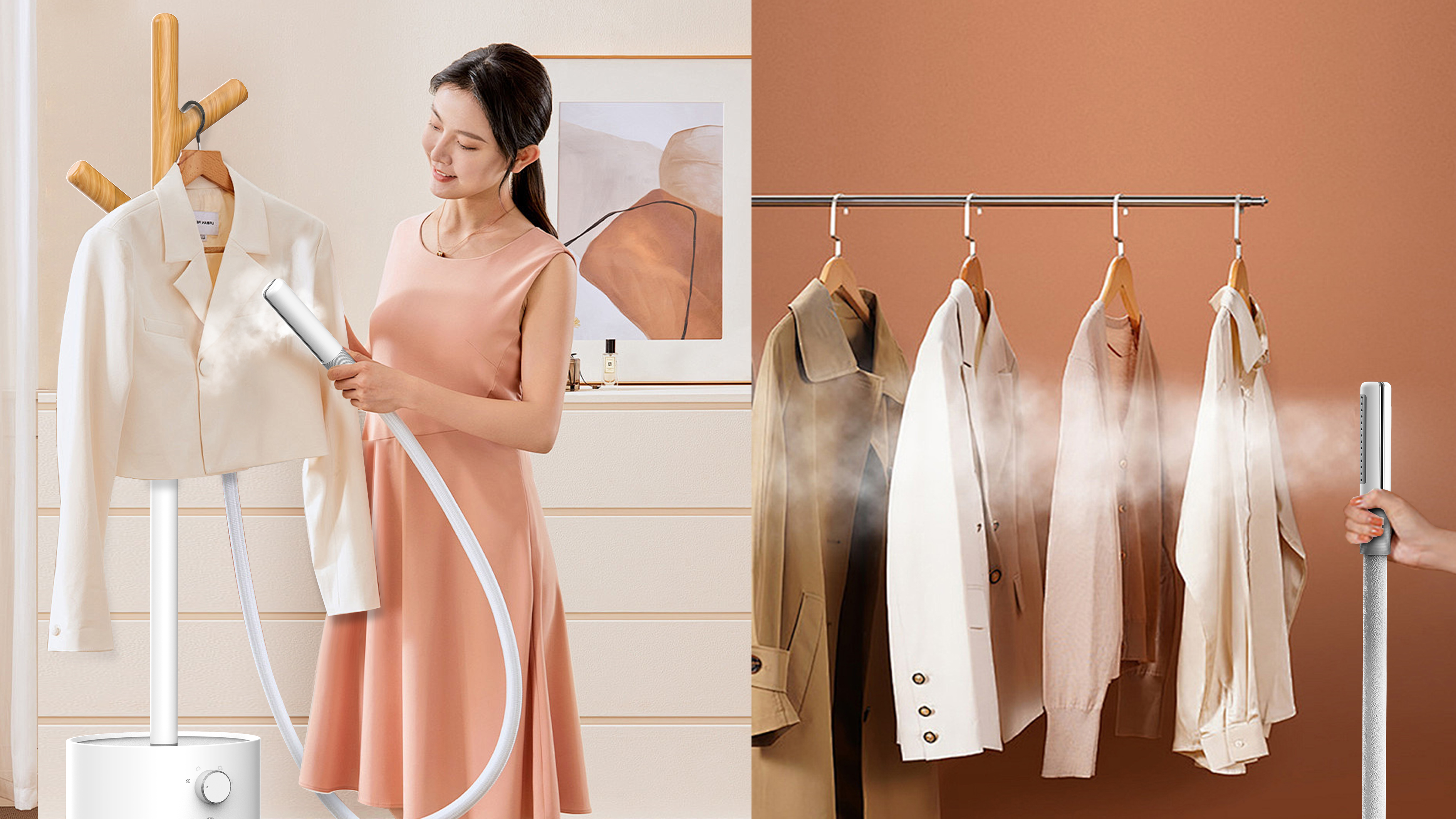 Splint garment steamer