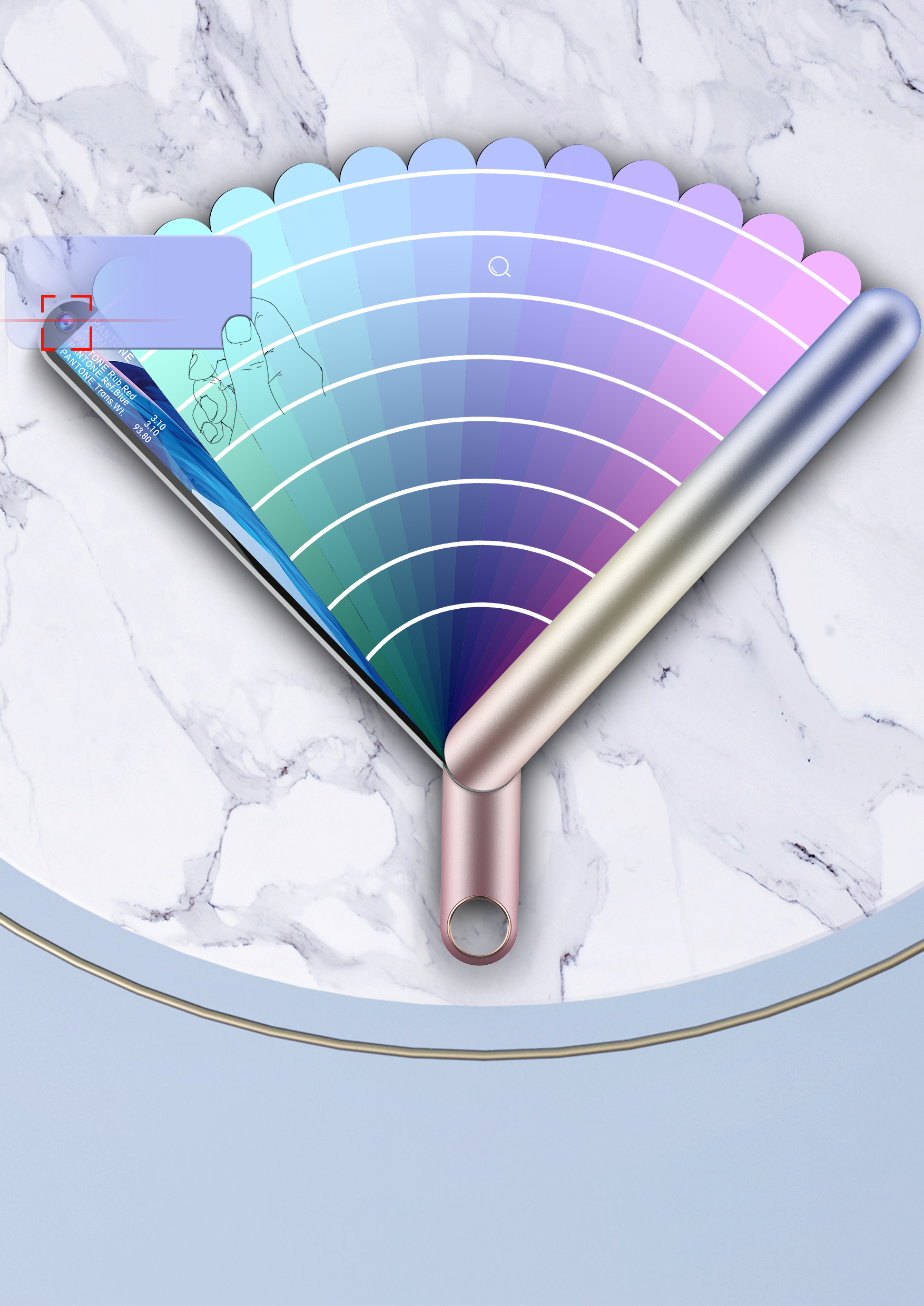 Intelligent CMF electronic color card