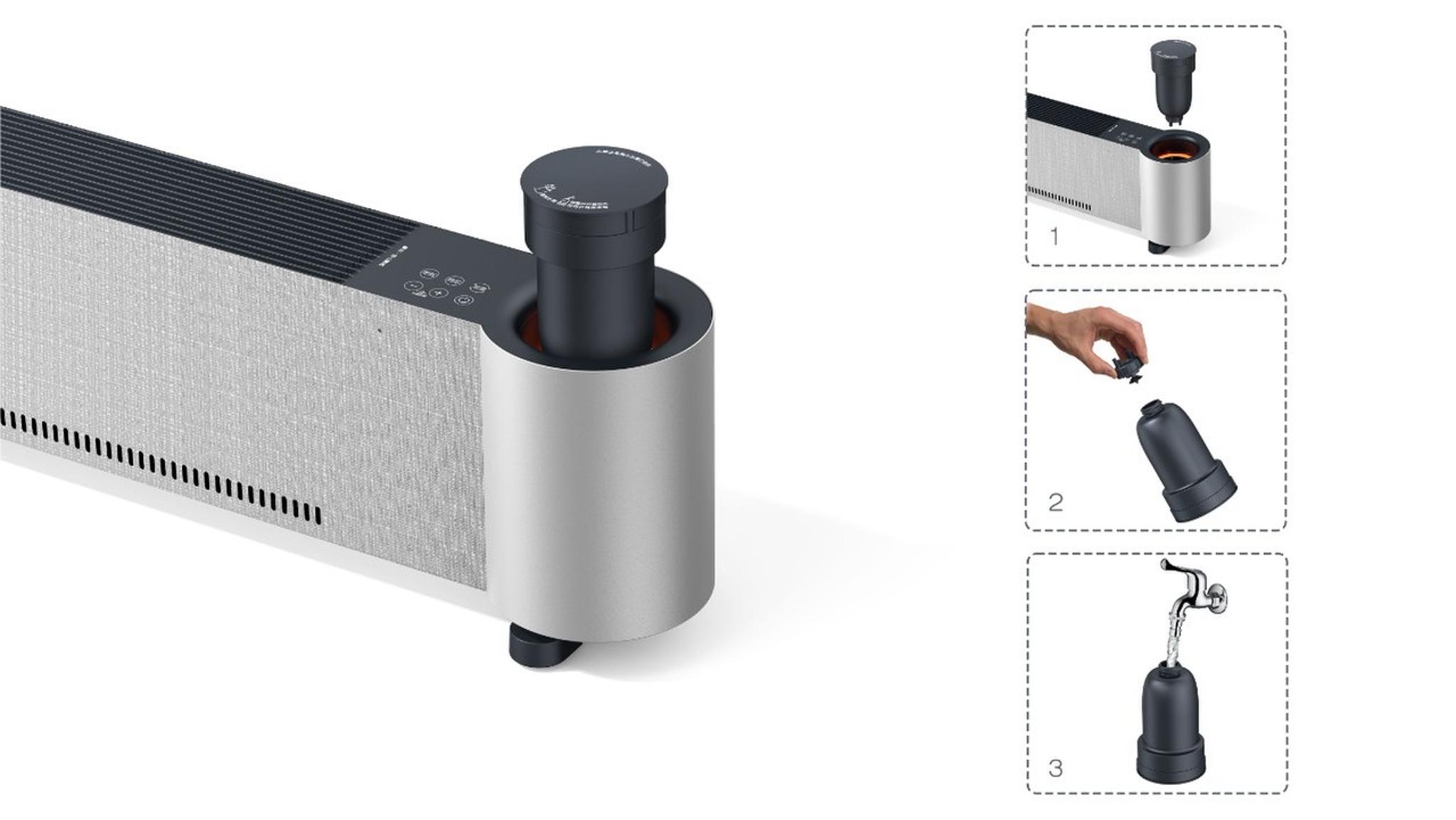 AuraHeat Flame Simulation Electric Heater