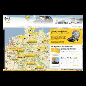 Opel Antara  Gewinnspiel "Explore the city limits"
