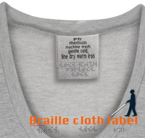 Braille Clothes Labels – Adaptations Store