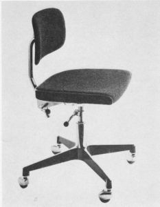 Pan-Drehstuhl m. Stoffbezug 773