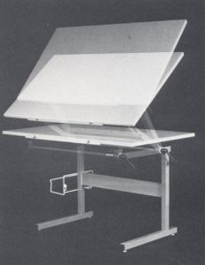 Zeichen-, Schreib- und Schülertisch  /1977