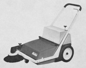 Handkehrmaschine mit Elektroantrieb "Hako Flipper E"
