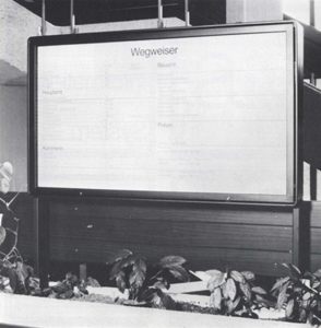 VIS Vitrine zur Information