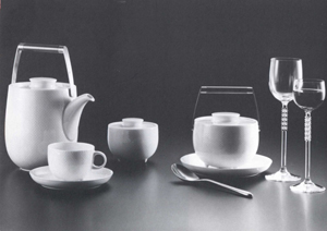 Kaffeeservice Form Century Nr. 18000, Dekor weiß 800001