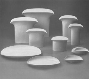 Vasen, oval, breit 16cm, 19cm, 23cm