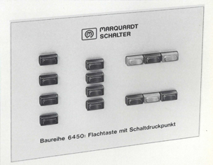 Geräte-Einbauschalter Baur.6450, Flacht. mit Schaltdr.pkt.