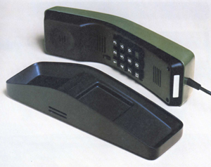 Telefon-Kompaktapparat mit LCD-Anzeige, Wahlwdh. usw.