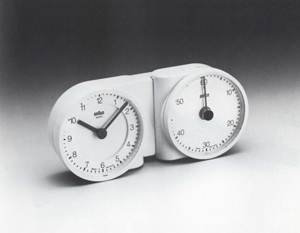 Kurzzeitmesser-Set m. Uhr u. Timer Braun Quartz KTC
