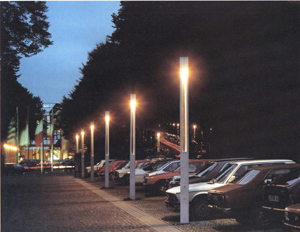 Straßenleuchte DZ Licht Serie Lichtsteele Nr. 9741, RAL 9002