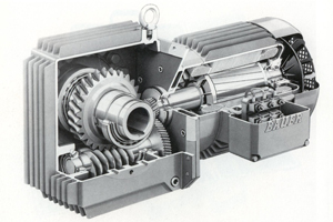Drehstrom-Stirnrad-Schnecken-Getriebe-Motor