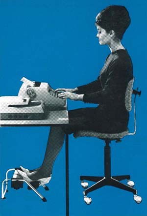 Schreibmaschinen-Drehstuhl mit "actilord"-Sitz  /1963
