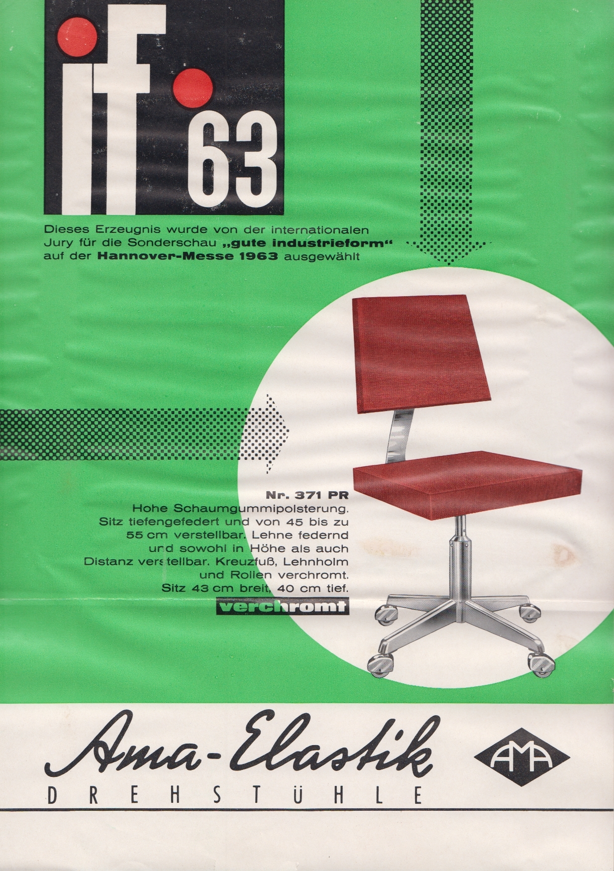 Drehstuhl "Ama-Elestik" Nr. 371