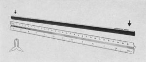 Dreikantmaßstab mit Griffleiste 1314