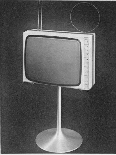 S/W Fernsehempfänger 3801 mit Untersatz 3045