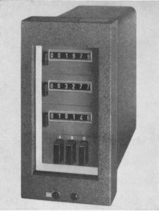 Elektromechanische Impulszähler-Kombination, 72 x 144 mm