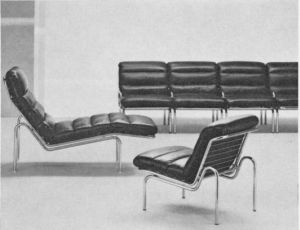 Sessel Nr. 942 A; Sessel mit Lehnen Nr. 942 A; Liege Nr. 943