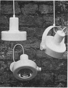 Pendant+Wall Mounted "Show-Off" Fitting WW 1060 R, WV 1060 W