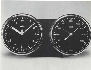 iF Design - Braun domoset ABW 21 set Quarzuhr und Barometer