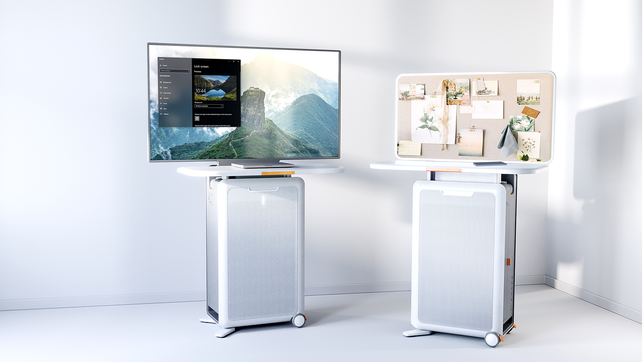 Air purifying workstation