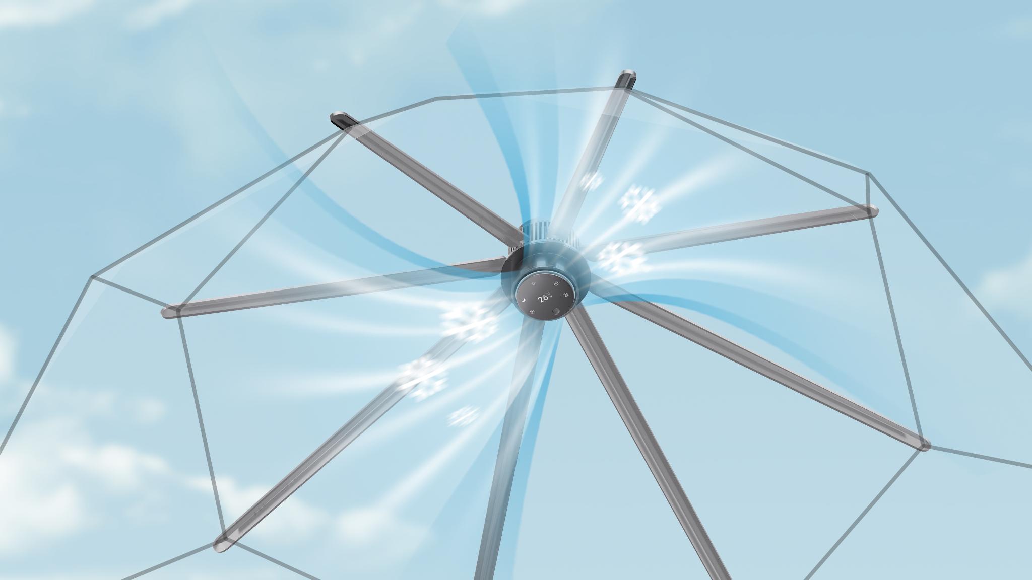 Solar-Powered Camping Tent Air Conditioner