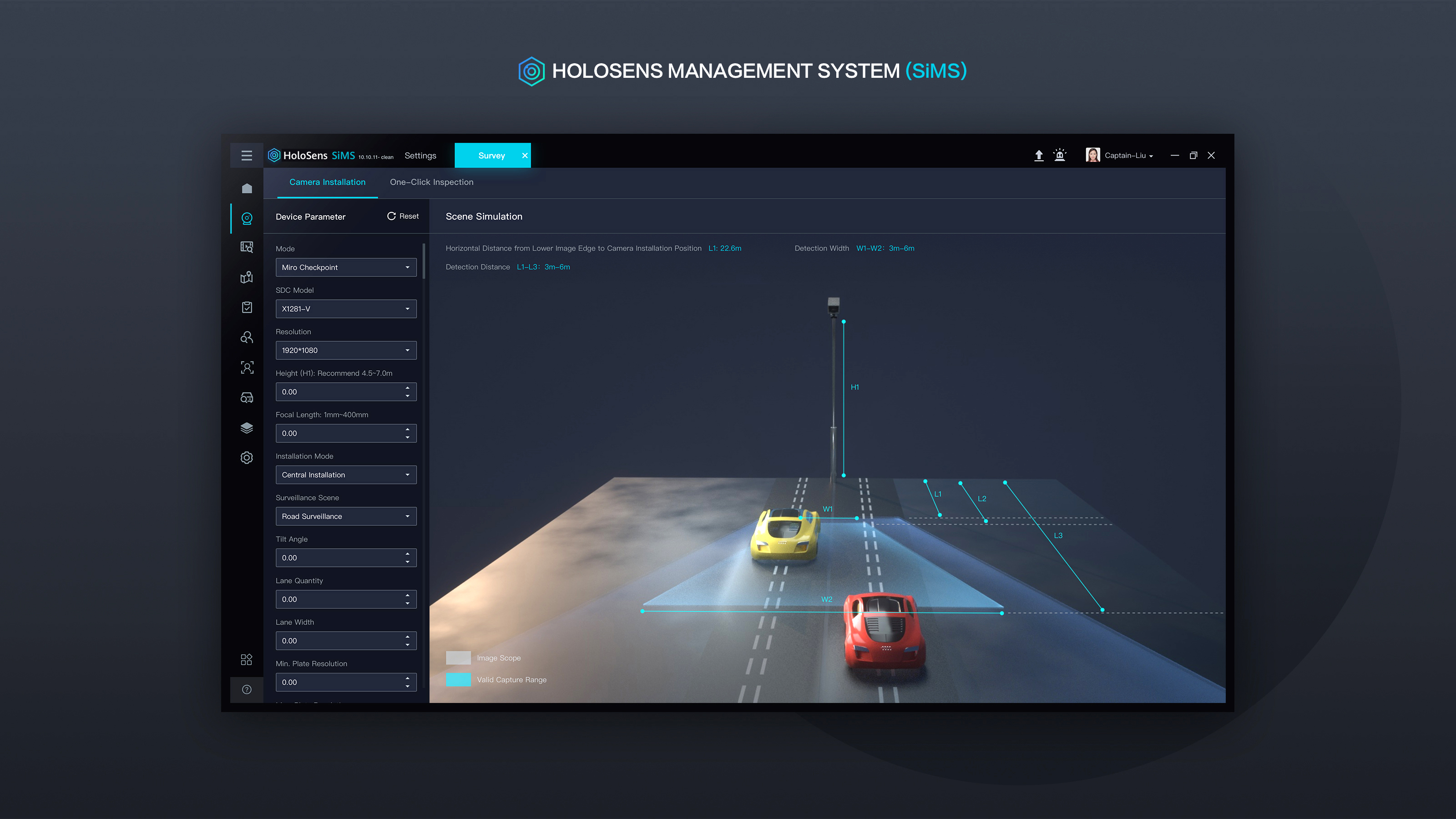 HoloSens management system (SiMS)