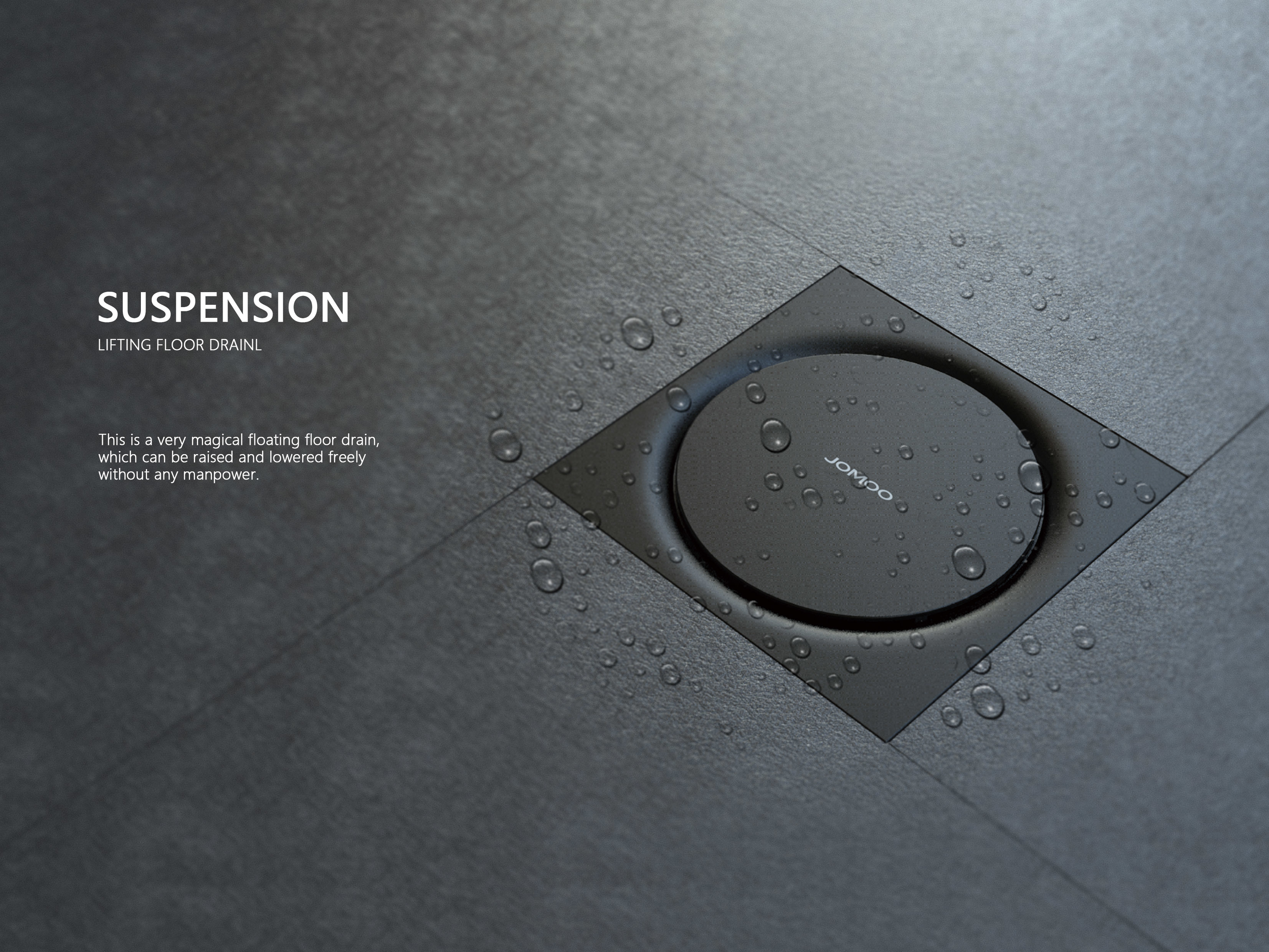 Suspension floor drain